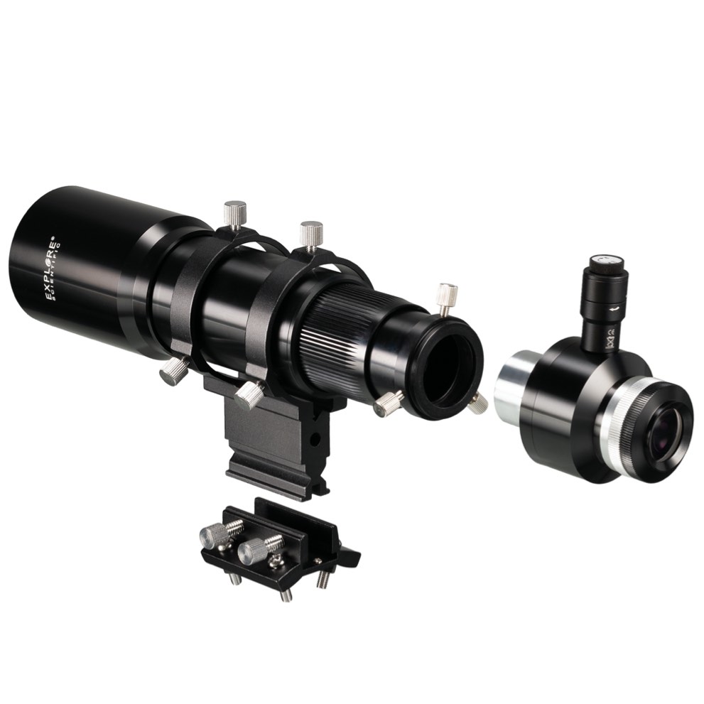 Explore Scientific 10x60 Finder and Guider Scope with Helical Focuser, 1.25inch and T2 connection